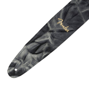 Fender Tie-dye Leather Guitar Strap, Black