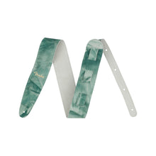 Fender Tie-dye Leather Guitar Strap, Sage Green