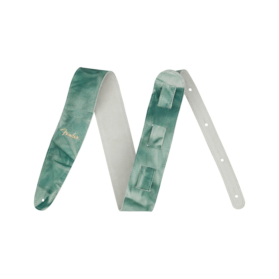 Fender Tie-dye Leather Guitar Strap, Sage Green