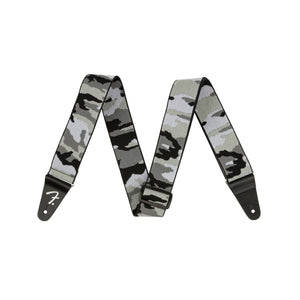 Fender WeighLess 2-Inch Camo Guitar Strap, Gray Camo