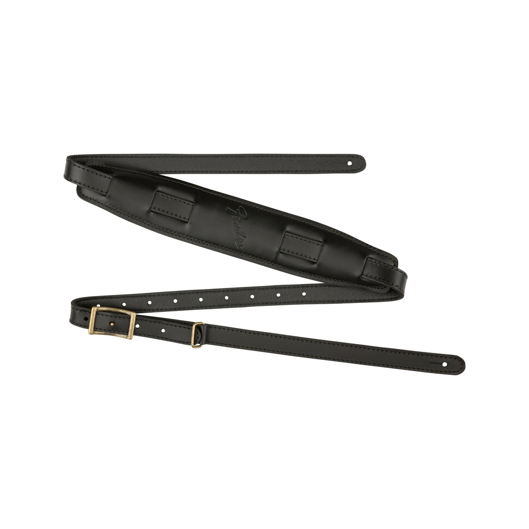 Fender Mustang Saddle Guitar Strap, Black, Long