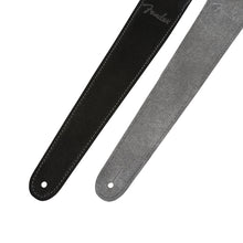 Fender 2inch Reversible Suede Guitar Strap, Black/Gray