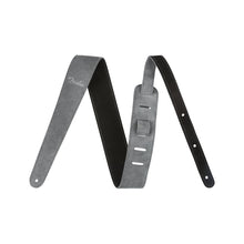 Fender 2inch Reversible Suede Guitar Strap, Black/Gray