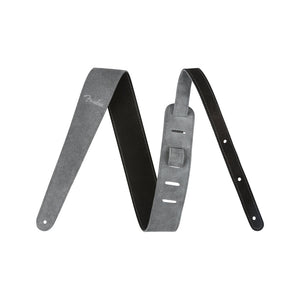 Fender 2inch Reversible Suede Guitar Strap, Black/Gray