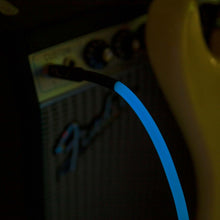 Fender 10 FT Professional Series Glow in the Dark Instrument Cable, Blue