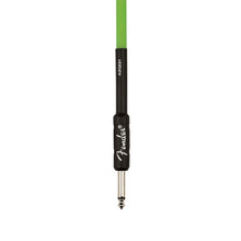 Fender 10 FT Professional Series Glow in the Dark Instrument Cable, Green