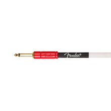 Fender John 5 10FT Instrument Cable, White and Red