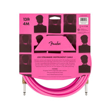 Fender Joe Strummer 13FT Instrument Cable, Lead Pink Leopard