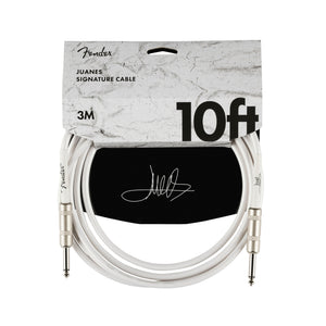 Fender Juanes 10ft Instrument Cable, Luna White