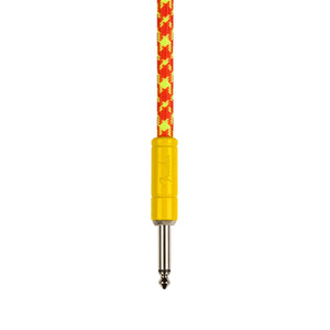 Fender MonoNeon 10FT Angled Instrument Cables, Orange