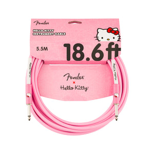 Fender Original Series Hello Kitty Official Instrument Cable, 18.6FT, Pink