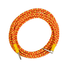 Fender MonoNeon 18.6FT Angled Instrument Cables, Orange