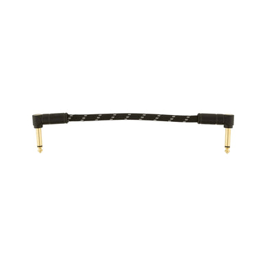 Fender Deluxe Series Patch Cable, 6inch, Black Tweed, Each