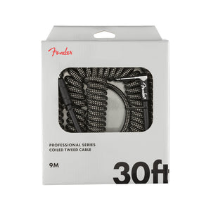 Fender Professional Coil Guitar Cable, Gray Tweed, 30ft