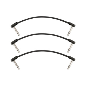 Fender Blockchain 6inch Patch Cable Kit, Right Angle to Right Angle, 3-Pack