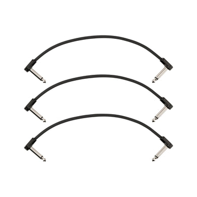 Fender Blockchain 8inch Patch Cable Kit, Right Angle to Right Angle, 3-Pack