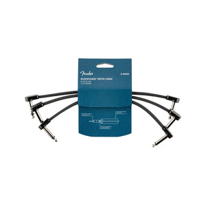 Fender Blockchain 8inch Patch Cable Kit, Right Angle to Right Angle, 3-Pack