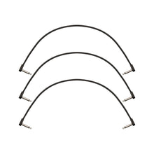 Fender Blockchain 16inch Patch Cable Kit, Right Angle to Right Angle, 3-Pack