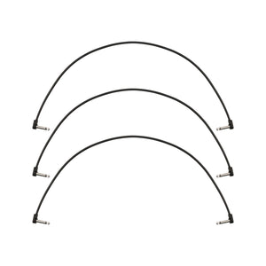 Fender Blockchain 24inch Patch Cable Kit, Right Angle to Right Angle, 3-Pack
