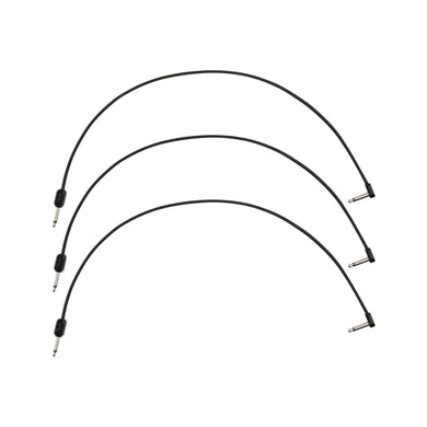 Fender Blockchain 24inch Patch Cable Kit, Straight to Right Angle, 3-Pack