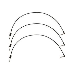 Fender Blockchain 24inch Patch Cable Kit, Straight to Right Angle, 3-Pack
