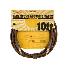 Fender Paramount Acoustic Instrument Cable, 10 ft, Brown