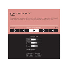 [PREORDER] Fender Pure Vintage 63 Precision Bass Pickup Set