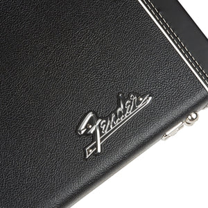 Fender Deluxe Strat/Tele Guitar Case, Black w/ Orange Plush Interior