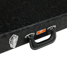 Fender Waylon Jennings Stratocaster/Telecaster Case, Black Tooled Leather