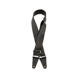 Fender 2inch Tooled Leather Guitar Strap, Black