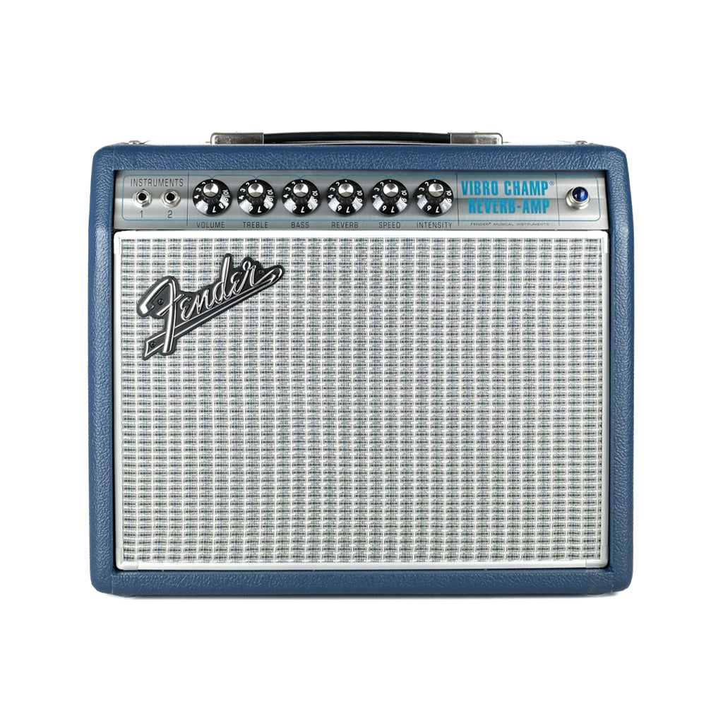 [PREORDER] Fender 68 Custom Vibro Champ Reverb Guitar Combo Amplifier, Navy, 230V UK