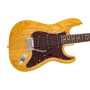 [PREORDER] Fender MIJ Limited Stratocaster Electric Guitar, RW FB, Raw Ash Vintage Natural