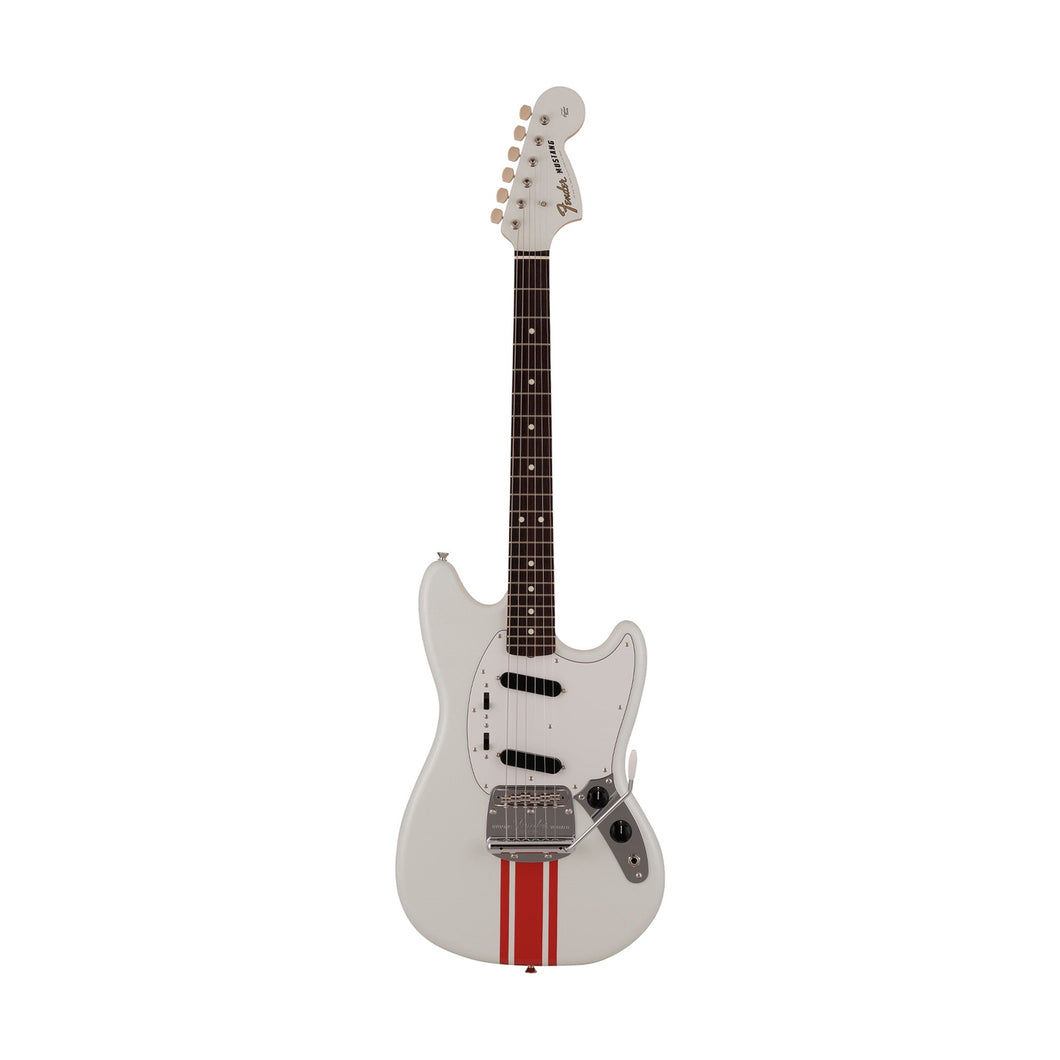 [PREORDER] Fender Japan Traditional 60s Mustang Electric Guitar, RW FB, Olympic White / Red