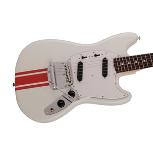 [PREORDER] Fender Japan Traditional 60s Mustang Electric Guitar, RW FB, Olympic White / Red