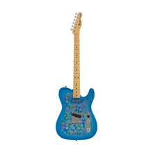 Fender MIJ Limited Telecaster Electric Guitar, Maple FB, Blue Flower