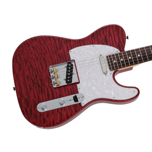 [PREORDER] Fender Japan Hybrid II Telecaster Electric Guitar w/Quilt Maple Top, RW FB, Red Beryl