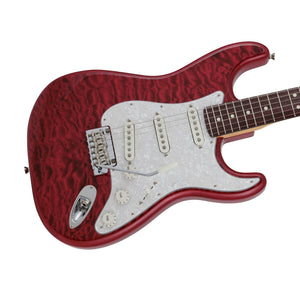 [PREORDER] Fender Japan Hybrid II Ltd Ed Stratocaster Electric Guitar w/Quilt Maple Top, RW FB, Red Beryl