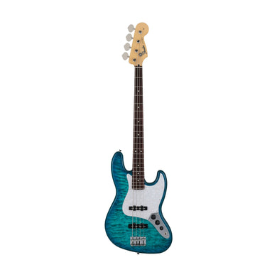 [PREORDER] Fender Japan Hybrid II Jazz Bass Guitar w/Quilt Maple Top, RW FB, Aquamarine