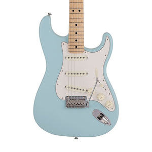 [PREORDER] Fender Japan Junior Collection Stratocaster Electric Guitar, Maple FB, Satin Daphne Blue