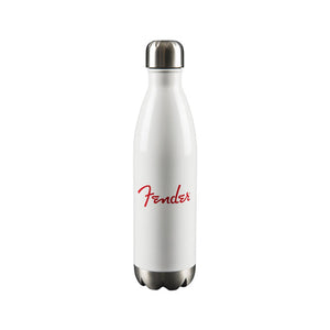 Fender 26oz Stainless Steel Water Bottle, White