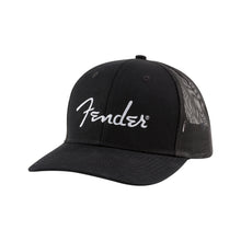 Fender Silver Logo Snapback Hat, Black