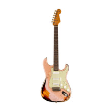 [PREORDER] Fender Custom Shop 1961 Stratocaster Super Heavy Relic Guitar, Dirty Shell Pink/3-Tone Sunburst