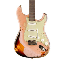 [PREORDER] Fender Custom Shop 1961 Stratocaster Super Heavy Relic Guitar, Dirty Shell Pink/3-Tone Sunburst