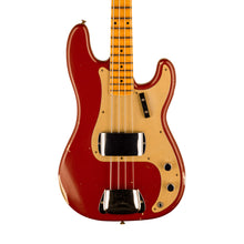 [PREORDER] Fender Custom Shop Ltd Ed P Jazz Bass Relic Guitar, 1-Piece Quartersawn Maple FB, Aged Cimarron Red