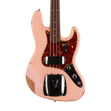 [PREORDER] Fender Custom Shop 1961 Jazz Bass Heavy Relic Guitar, RW FB, Super Faded Aged Shell Pink