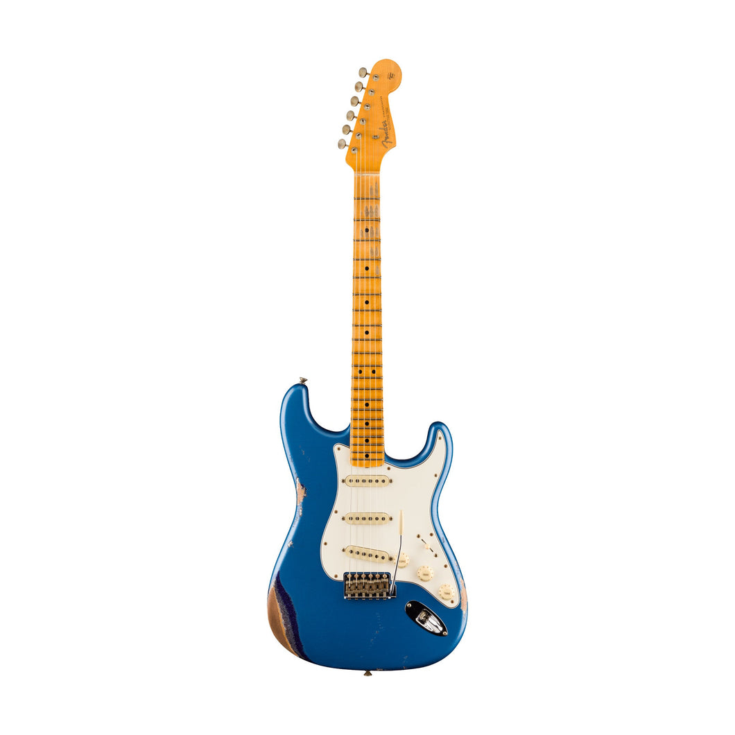 [PREORDER] Fender Custom Shop Fat 1964 Stratocaster Relic, Flame Maple FB, Aged Lake Placid Blue/Purple Sparkle