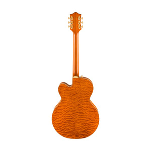 [PREORDER] Gretsch G6120TGQM-56 Quilt Classic Chet Atkins Electric Guitar wBigsby, Roundup Orange Stain Lacquer