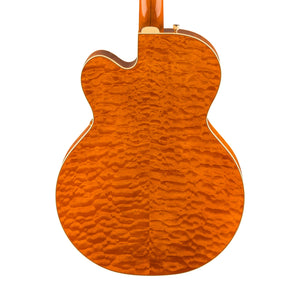 [PREORDER] Gretsch G6120TGQM-56 Quilt Classic Chet Atkins Electric Guitar wBigsby, Roundup Orange Stain Lacquer