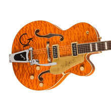 [PREORDER] Gretsch G6120TGQM-56 Quilt Classic Chet Atkins Electric Guitar wBigsby, Roundup Orange Stain Lacquer