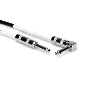 Hosa GTR-205R Guitar Cable, Straight to Angled, 5ft